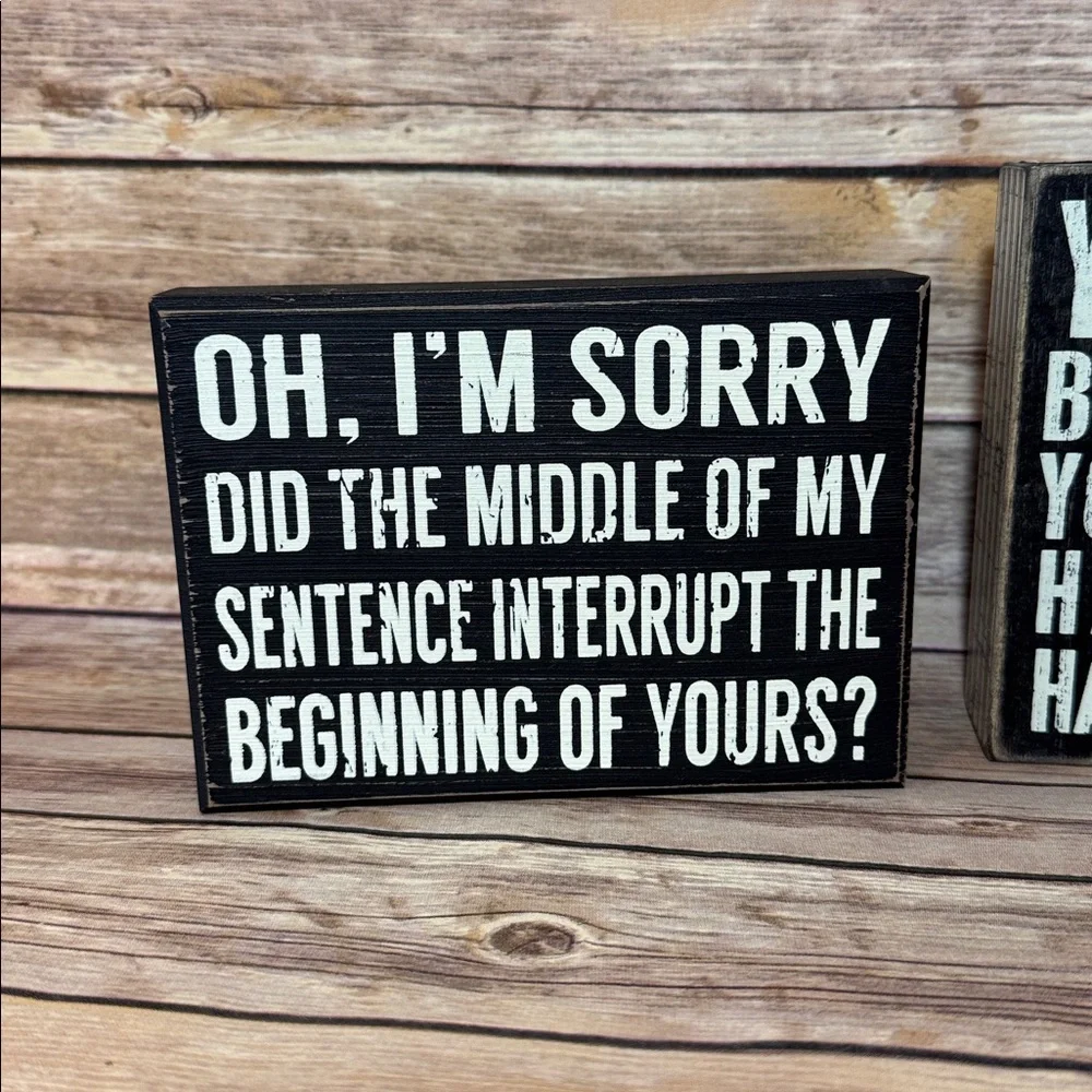 Primitives by Kathy Inspirational Black and White box signs Decor Set - Picture 5 of 8